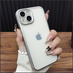 Silver Frame Frosted MagSafe Case